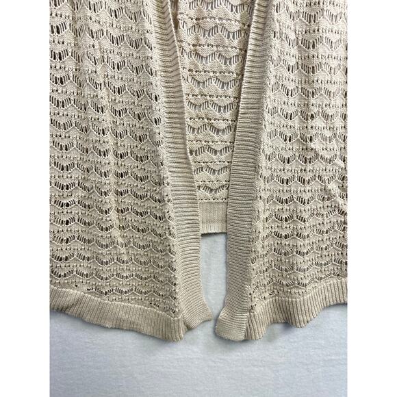 Apt 9 Cotton Open Cardigan Sweater Tunic - Size Large - Picture 3 of 10